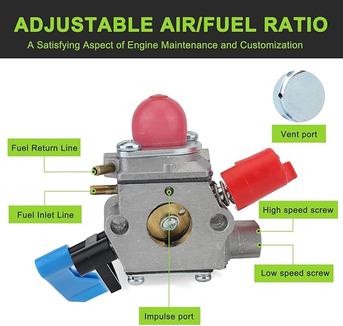 530071775 Carburetor for Poulan BV200 BV1650 BVM200LE PBV200 BV2000 BV1800 BV1850 BV200LE Craftsman 530071465 C1Q-W11 WT-784 Leaf Blower