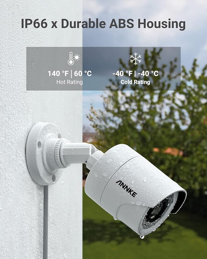 ANNKE 8CH 3K Lite Wired Security Camera System, H.265+ DVR with AI Human/Vehicle Detection, 4X 1080p CCTV Bullet Cams, 100ft Night Vision, Easy Remote Access, Motion Alert, No Hard Drive Disk