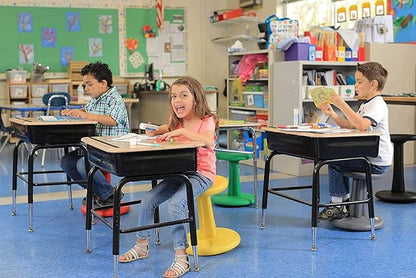 Kore Kids Junior Wobble Chair - Flexible Seating Stool for Classroom, Elementary School, ADD/ADHD - Made in The USA - Junior- Age 8-9, Grade 3-4, Green (16in)