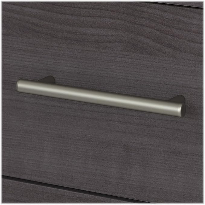 Bush SET015SG Somerset 35-Inch -41-Inch Adjustable Desk with Hutch, Storm Gray