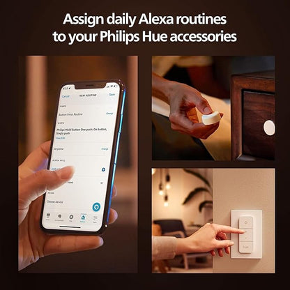 Philips Hue Wall Switch Module, White - 1 Pack - Indoor - Keeps Hue Smart Lights Reachable When Switch is Off - Requires Hue Lights and Hue Bridge