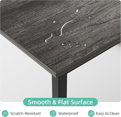 COTUBLR L Shaped Computer Desk, 47 Inch Small Corner Desk with Storage Shelves, Computer Desk Table Laptop Table Writing Desk Study Table for Home Office Workstation Small Spaces (Grey Oak)