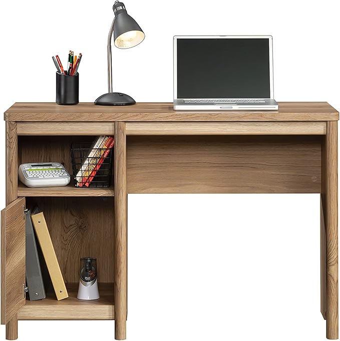 Sauder Dover Edge Home Office Desk, L: 43.15" x W: 17.24" x H: 29.09", Timber Oak