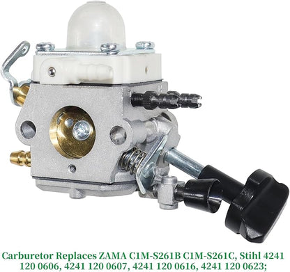 BG86 Carburetor with BG86 Air filter BG86 Stub Spark Arrestor Replaces ZAMA C1M-S261B, C1M-S261C, 4241 120 0606, 4241 120 0607 for Sthil SH86, SH86C, BG86, BG86CE, BG86Z, BG86CEZ Leaf Blowers
