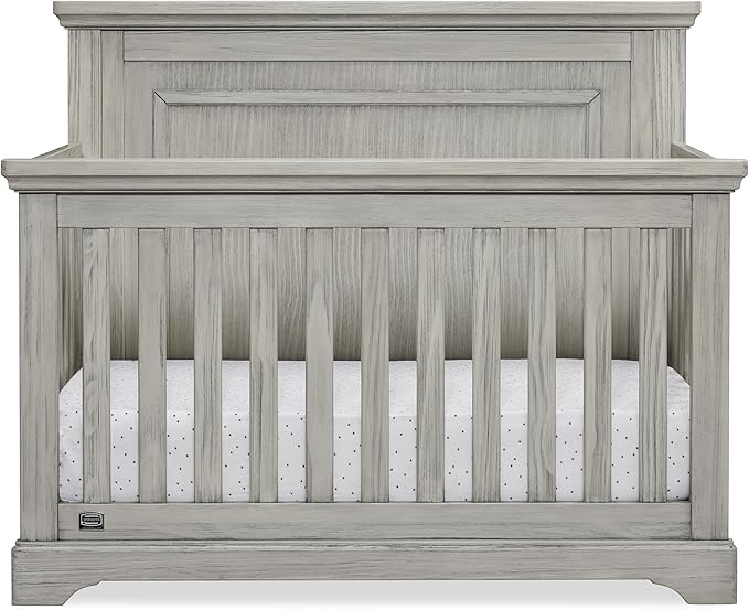 Delta Children Simmons Kids SlumberTime Paloma 4-in-1 Convertible Baby Crib - Greenguard Gold Certified, Rustic Mist