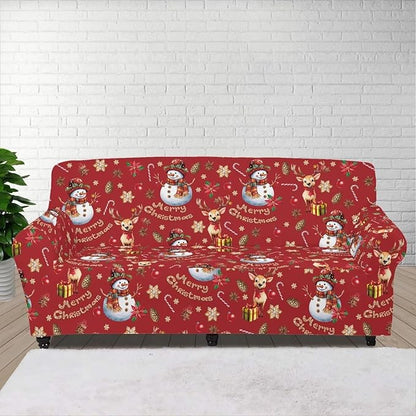 FKELYI Christmas Ornaments Sofa Slipcover Stretch Sofa Couch Cover for Indoor Non-Slip Furniture Protector Washable Sofa Slipcovers XL