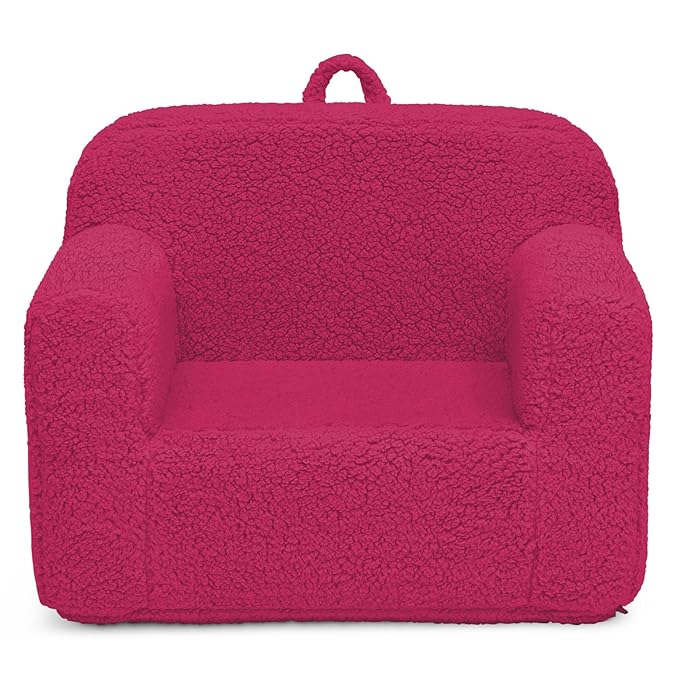 Delta Children Cozee Sherpa Chair, Hot Pink