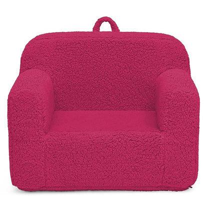 Delta Children Cozee Sherpa Chair, Hot Pink