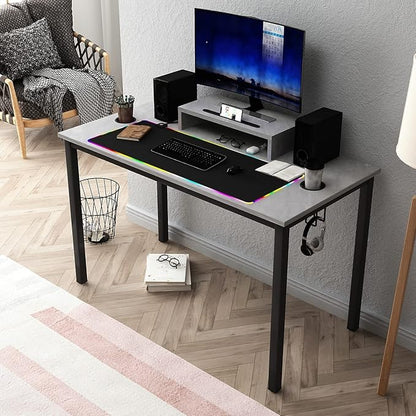 Need Gaming Desk- 47" All-in-one Gamer Computer Table with Headphone Hook/Cup Holder, Professional Game PC Workstation, AC14-12060LBPRO-ND