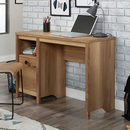 Sauder Dover Edge Home Office Desk, L: 43.15" x W: 17.24" x H: 29.09", Timber Oak