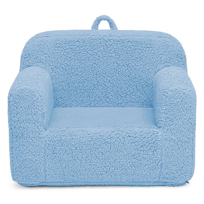 Delta Children Cozee Sherpa Chair, Powder Blue