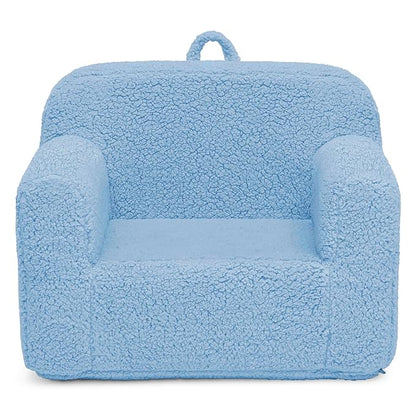 Delta Children Cozee Sherpa Chair, Powder Blue
