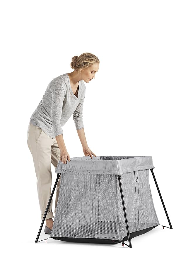 BabyBjörn Travel Crib Light - Black (040280US), One size