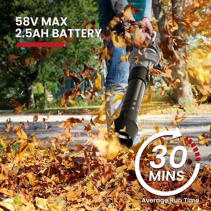 58V 730CFM Cordless Leaf Blower with 2.5AH Battery & Charger (LBL1273J)