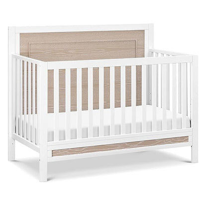 Carter's by DaVinci Radley 4-in-1 Convertible Crib in White & Coastwood, Greenguard Gold Certified