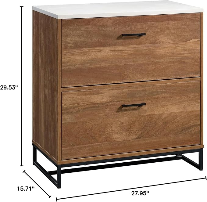Sauder Tremont Row Lateral File, L: 15.71" x W: 27.95" x H: 29.53", Sindoori Mango