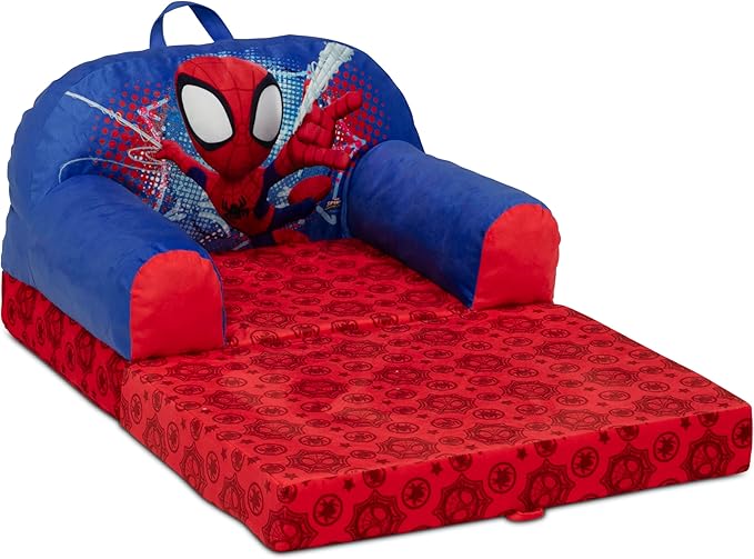 Delta Children Cozee Buddy Flip-Out Kids Chair, Spidey and His Amazing Friends