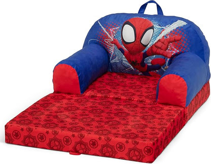 Delta Children Cozee Buddy Flip-Out Kids Chair, Spidey and His Amazing Friends
