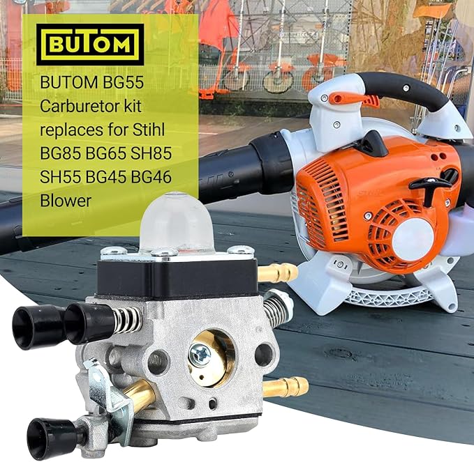 BG55 Carburetor for Stihl BG 55 BG85 BG 85 BG65 SH85 SH55 BG45 SH85C BG55Z BG46 Leaf Blower 42291200606 Zama C1Q-S68G C1Q-S68 Carburetor with filter maintenance kit