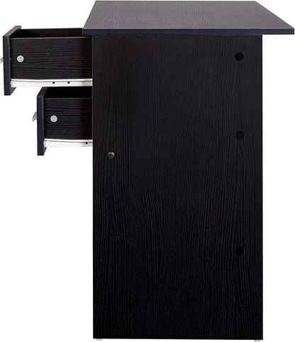OneSpace Adina 2 Drawers Writing Desk, Black