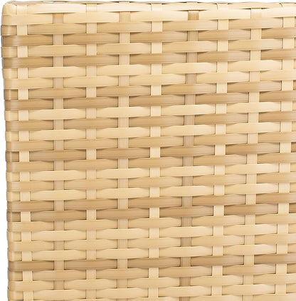 SAFAVIEH Outdoor Collection Bassey Natural/White Cushion 4-Piece Conversation Patio Set PAT7507D