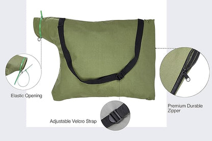 Leaf Blower Vacuum Zippered Bottom Dump Bag for for Ultra Blower Rake & Vacuum Leaf Blowers