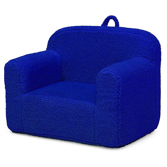 Delta Children Cozee Sherpa Chair, Royal Blue