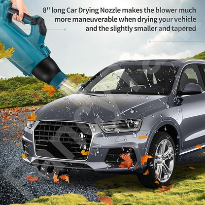 Car Drying Nozzle for Makita 18V LXT Leaf Blower - Fits Model: XBU03Z, XBU03SM1, DUB184Z, DUB184ST, DUB184PT, DUB184PT2 - with Protective Silicone Sleeve