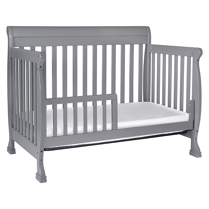DaVinci Kalani 4-in-1 Convertible Crib in Grey, Greenguard Gold Certified