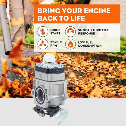Hipa PB-755ST Carburetor for Echo PB755ST PB 755ST PB-755H PB-755T PB-755SH PB-651H PB-651T PB-751T PB-751H Shindaiwa EB633RT Backpack Blower Replace A021000812 WYK-192 WYK-192-1