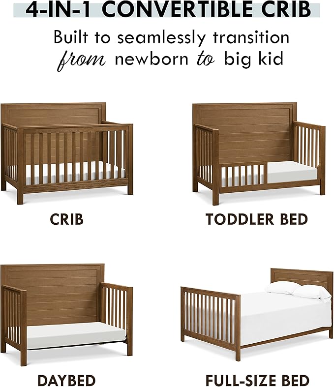 DaVinci Fairway 4-in-1 Convertible Crib in Stablewood, Greenguard Gold Certified