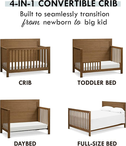 DaVinci Fairway 4-in-1 Convertible Crib in Stablewood, Greenguard Gold Certified