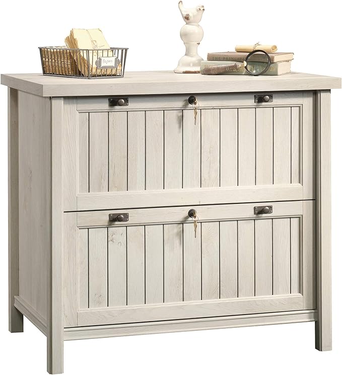 Sauder Costa Lateral File, Chalked Chestnut finish