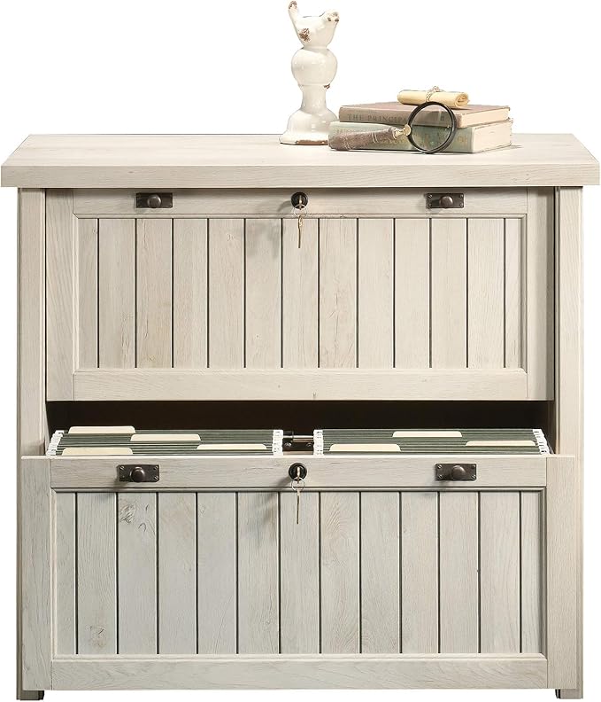 Sauder Costa Lateral File, Chalked Chestnut finish