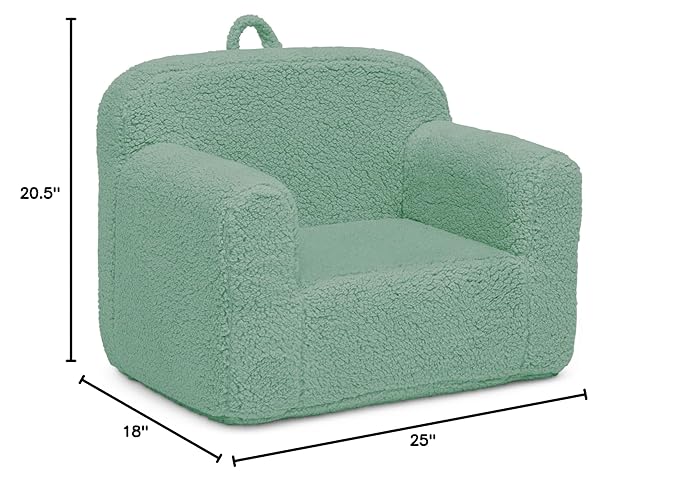 Delta Children Cozee Sherpa Chair, Sage