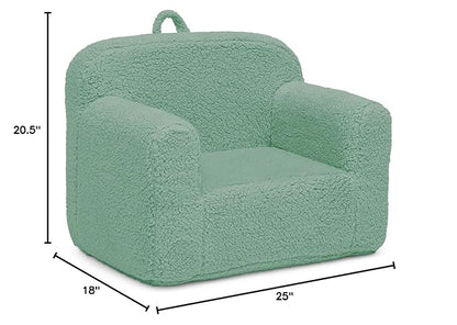 Delta Children Cozee Sherpa Chair, Sage