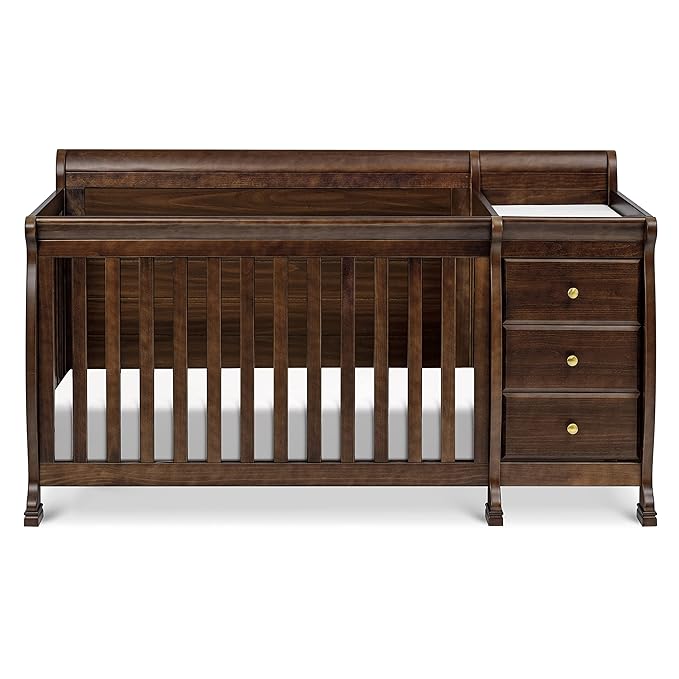 DaVinci Kalani 4-in-1 Convertible Crib and Changer Combo in Espresso