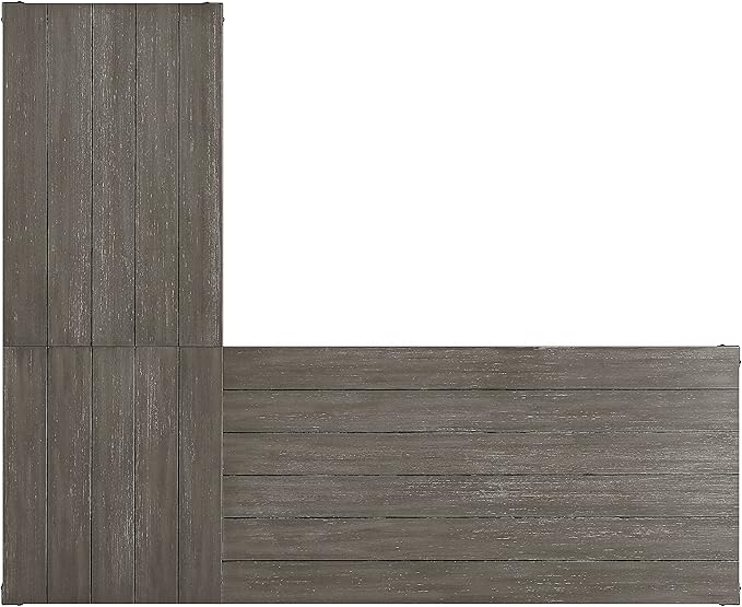 NicBex Laik-DW-00060-DX Desks, 67" W x 55" D x 30" H, Gray