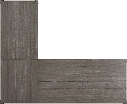 NicBex Laik-DW-00060-DX Desks, 67" W x 55" D x 30" H, Gray