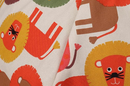 Colorful House Stuffed Animal Storage Bean Bag Chair Cover for Kids Stuffable Zipper Beanbag for Organizing Children Toys Large Canvas(26'',Lion)