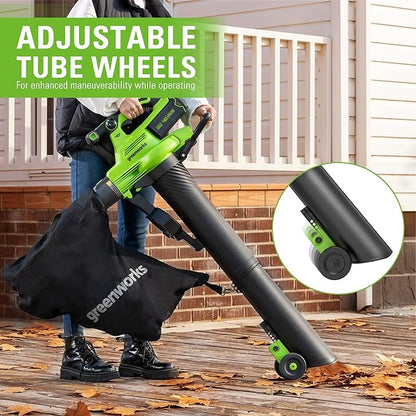 Greenworks 40V (230 MPH / 505 CFM / 75+ Compatible Tools) Cordless Brushless Leaf Blower / Vacuum, Tool Only