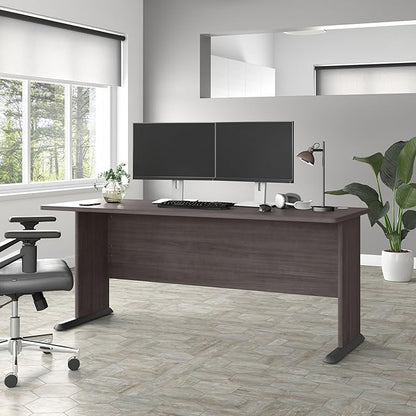 Bush Business Furniture Studio A Computer Desk, 6 Foot Gaming and Work Table for Home or Professional Office, 72W, Storm Gray