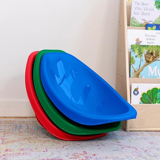 ECR4Kids Leaf Floor Seat, Rocker Chair, Primary, 6-Piece