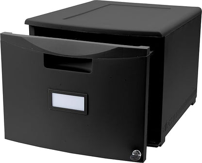 Storex 61265B02C File Cabinet, Case of 2, Black