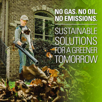 Greenworks 80V (180 MPH / 610 CFM / 75+ Compatible Tools) Cordless Brushless Backpack Blower, Tool Only