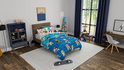 Paw Patrol Kids Bedding Super Soft Comforter and Sheet Set with Sham, 5 Piece Twin Size, (100% Officially Licensed Nickelodeon Product) By Franco