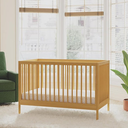 DaVinci Birdie 3-in-1 Convertible Crib, Honey, Easy Assemble, Greenguard Gold Certified
