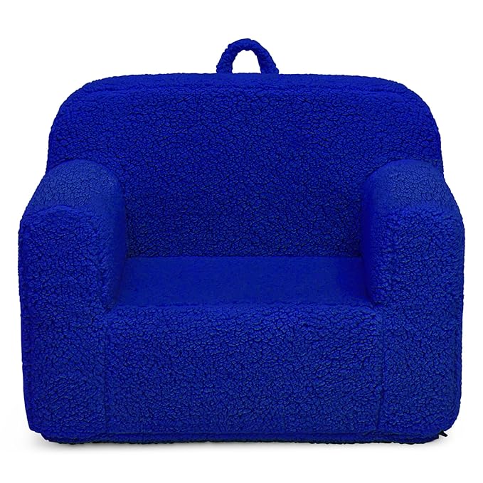 Delta Children Cozee Sherpa Chair, Royal Blue