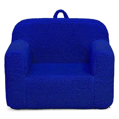 Delta Children Cozee Sherpa Chair, Royal Blue