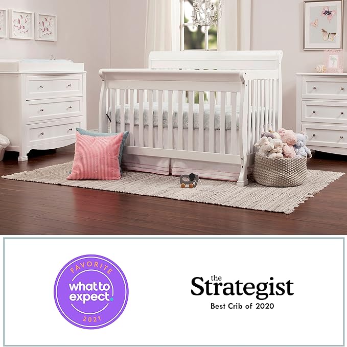 DaVinci Kalani 4-in-1 Convertible Crib in White, Greenguard Gold Certified